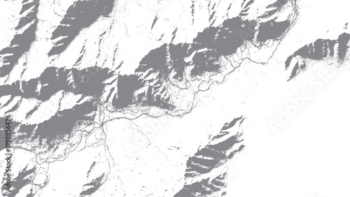 Abstract geological landscape with layered terrain effect