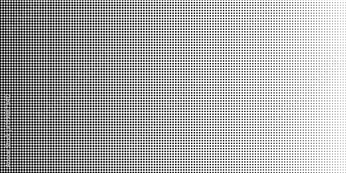 Half tone gradient. Dotted gradient, fine dot spraying and halftone dotted background seamless horizontal geometric pattern vector template set. vector illustration