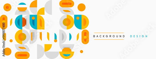 Abstract geometric shapes, orange, teal, brown. Minimalist design, modern aesthetic, clean lines, simple composition. Background element.