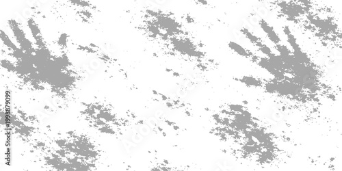 Handprints subtly imprinted against a textured backdrop, evoking themes of identity, touch, and presence, rendered in monochromatic tones.