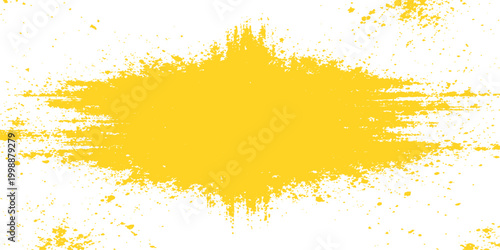 A burst of vibrant yellow creates a striking abstract design, featuring a central splash effect on a clean background, perfect for adding dynamic visual impact.