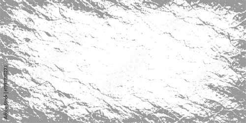 Textured gray design with an irregular edge frame creating a unique visual that can serve as a striking template or eye-catching element. 