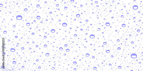 A refreshing, droplet water captured. These droplets, beautifully arrayed, gleam with a pure transparency, inviting a sense of cleanliness.