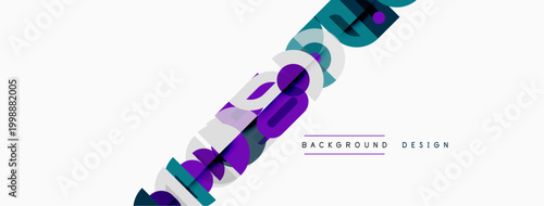 Abstract geometric shapes, vibrant colors, dynamic composition. Modern design element for backgrounds, presentations. Minimalist style.