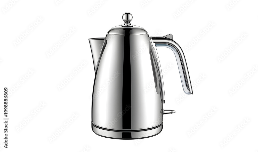 Obraz premium stainless steel coffee maker isolated on a transparent background