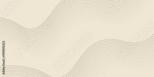Latar belakang abstrak dengan garis dan gelombang. Ukuran spanduk web. Elemen untuk desain. Latar belakang vektor brosur, buklet, selebaran, poster. Gradien coklat dan krem. Kopi, kafe eps10