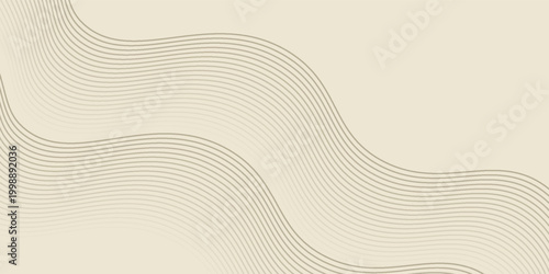 Latar belakang abstrak dengan garis dan gelombang. Ukuran spanduk web. Elemen untuk desain. Latar belakang vektor brosur, buklet, selebaran, poster. Gradien coklat dan krem. Kopi, kafe eps10