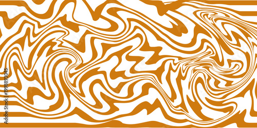 Vector Seamless Border dengan Mengalir A Abstrak Manis Tekstur. Latar belakang Makanan Kreatif untuk Desain Kemasan dan Iklan