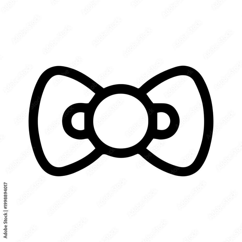 Obraz premium Bow tie svg cut file. Isolated vector illustration.
