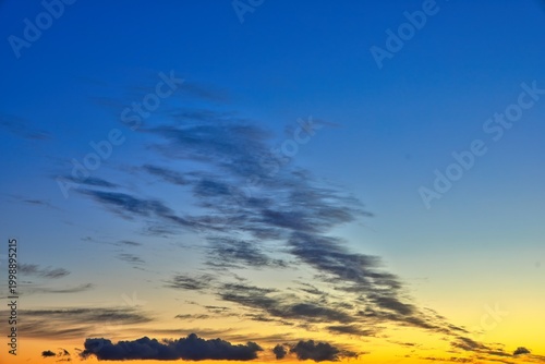 Sunset Sky Replacement Warm Horizon Blue Sky