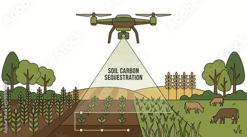 Innovative Drone Technology for Sustainable Agriculture and Soil Carbon Sequestration Strategies