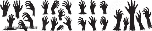 Konstfotografi Scary decaying zombie hand reaching forward to grab