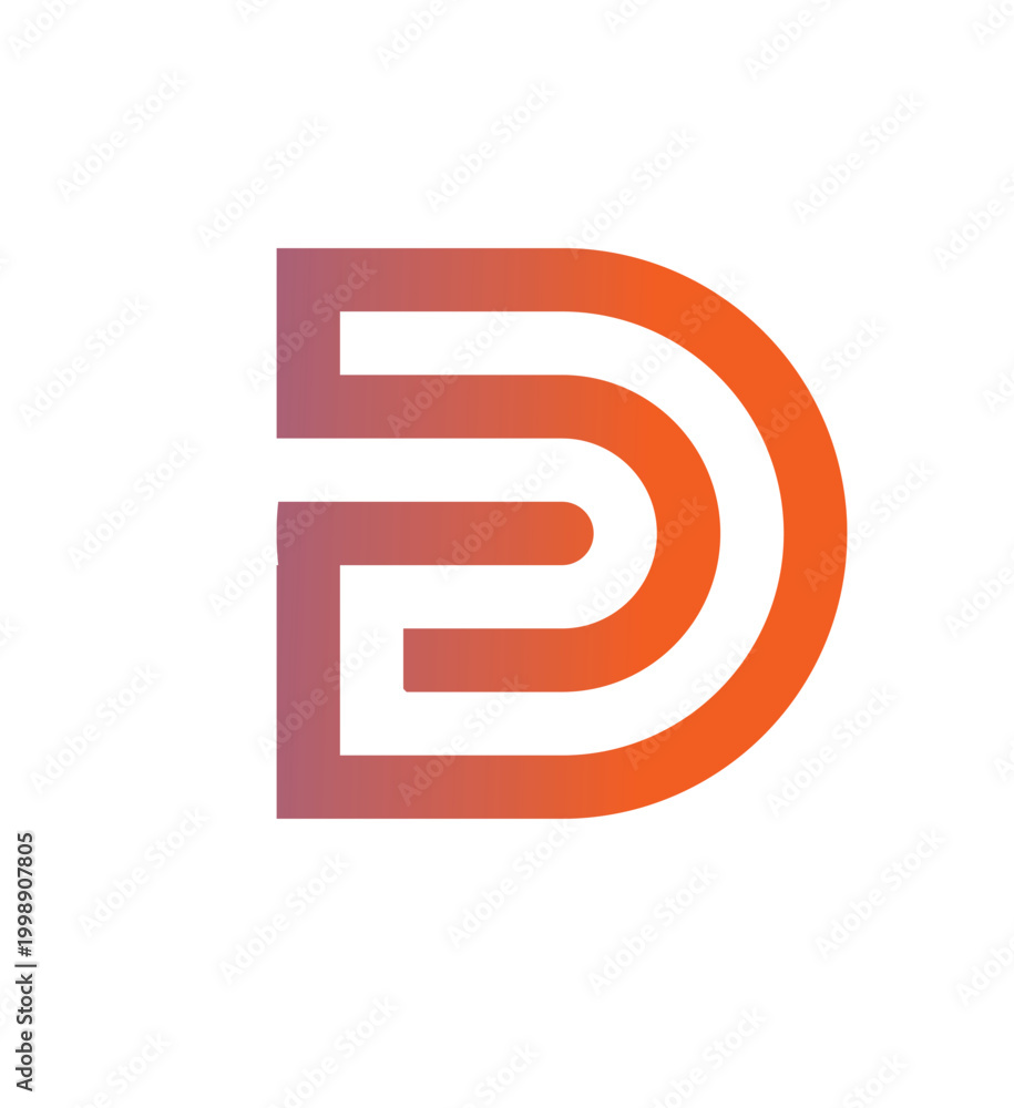 Fototapeta premium D Shap Icon