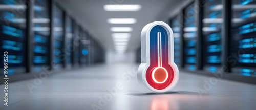 Digital data center temperature alert and cooling system