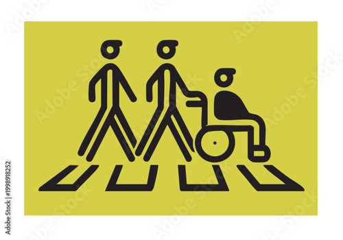 誰もが安全に渡れるバリアフリー横断歩道標識