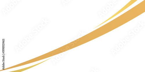 lowing golden waves and swooshes with golden gradient for a luxurious border or footer on a certificate, banner