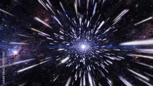 Star tunnel warp speed in a ultra smooth animation,