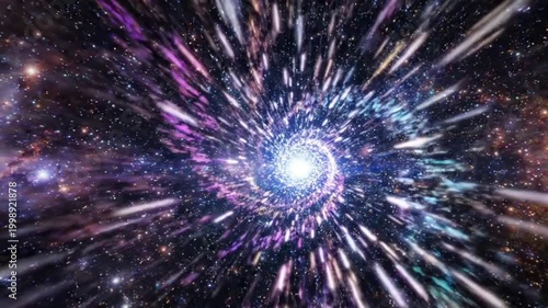 Star tunnel warp speed in a ultra smooth animation,