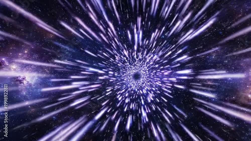 Star tunnel warp speed in a ultra smooth animation,