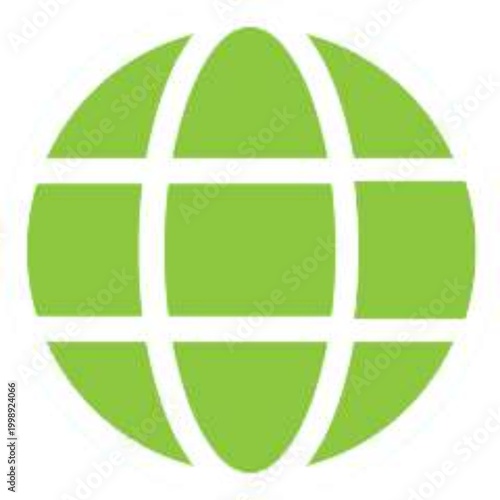Earth Grid icon free icon image isolated on white background
