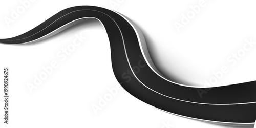 asphalt road, curve highway, vector illustrations. eps 10