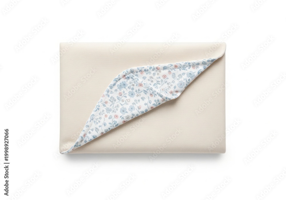 Naklejka premium Delicate white lace fabric swirl pattern texture close up white background
