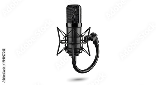 microphone on a white background
