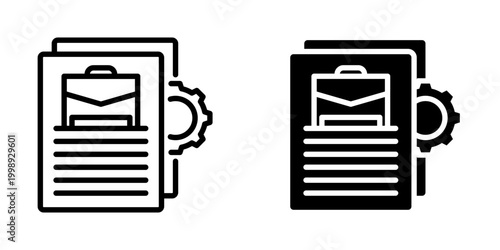 Job description icon, element icon for design branding, print, and digital media