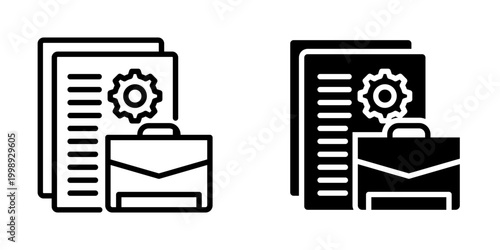 Job description icon, element icon for design branding, print, and digital media
