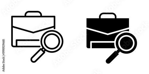 Job search icon, element icon for design branding, print, and digital media