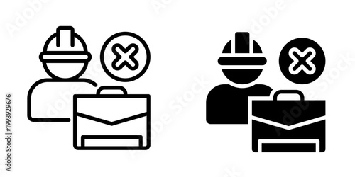 No job icon, element icon for design branding, print, and digital media