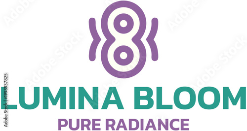 Modern minimalist logo with radiant feminine energy