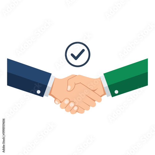 Business handshake agreement partnership deal.