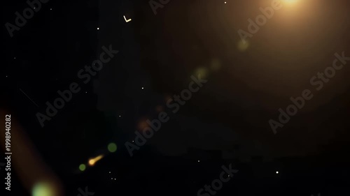 Abstract Vintage Film Texture Background with Grain Dust Scratches and Lens Flare Leaks