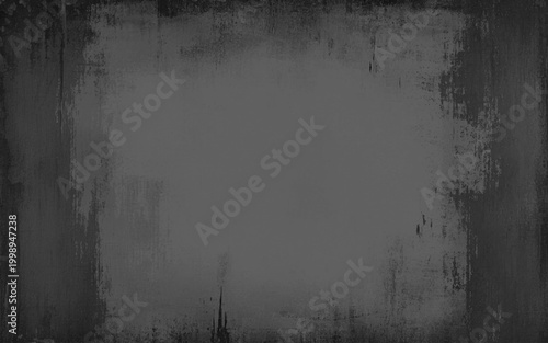 Foto Black concrete wall texture with dork border effect.