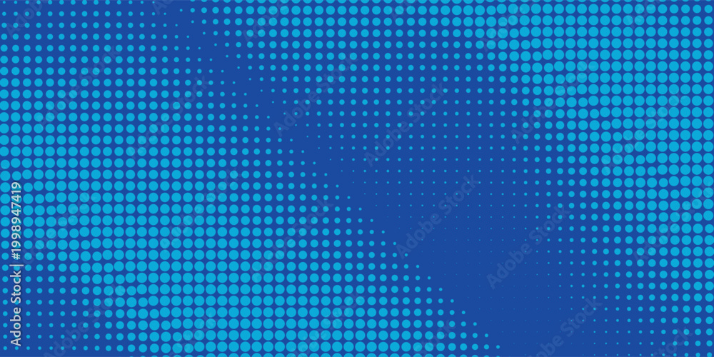 Fototapeta premium Blue Halftone Dot Background With Digital Dotted Pattern for Technology and Modern Design eps10