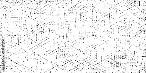 Grunge textured background with black lines and scratches on white, Abstract vector design for creative projects and overlays