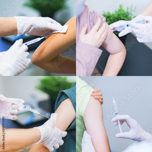 はしか 麻疹 風疹 の 流行 の為 ワクチン を 予防接種 する 【 ワクチン接種 の イメージ 】