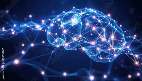 abstract background with glowing lights