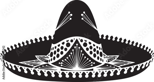 Traditional sombrero with decorative patterns