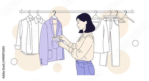 Woman choosing clothes from a wardrobe, fashion, shopping, style, retail, boutique