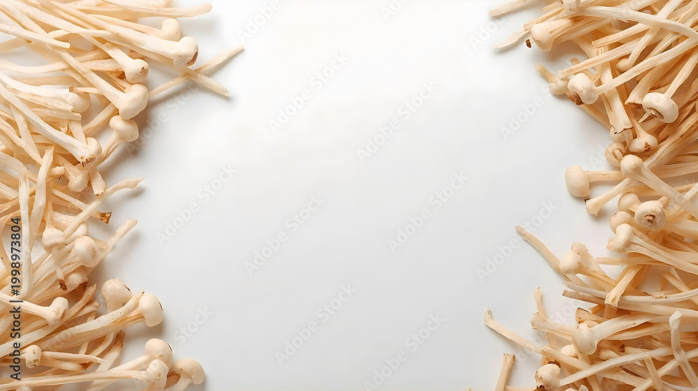 Fototapeta premium enoki mushrooms
