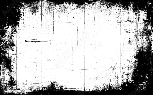 Old Film Effect with Blurred Scratched Grunge Overlay Texture. 