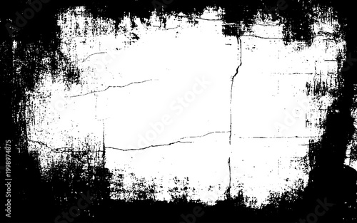 digital wall grunge and dust pattern surface Cracked white wall texture design element white background.
