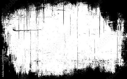Dark grunge dust texture overlay with scratches and particles. 