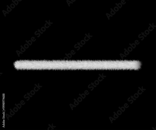 White-Black fuzzy duster