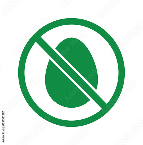 Green No Egg Allergy Warning Sign Icon Vector Free Download Green No Egg Allergy Warning Sign Icon Vector - GFXLoad