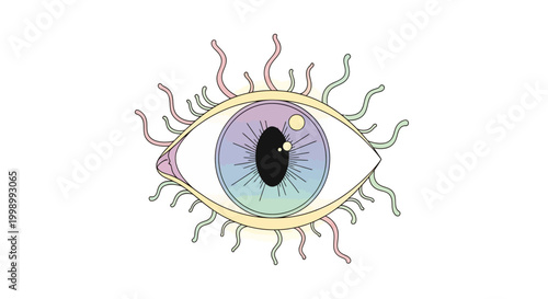 Close up of a human eye.