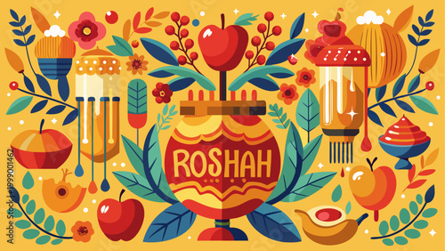 Traditional indian elephant head design with ornate decorations