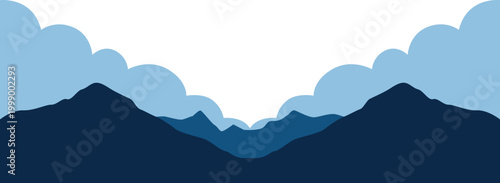 Ascension Day of Jesus Silhouette with Disciples, Followers Praying on The Mountain Looking Up. Vector Isolated